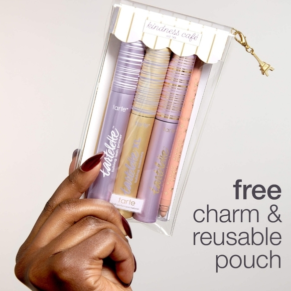Tarte 7-Piece Limited Ed. Kindness Cafe Tartlette Tubing Must-Haves Vault, New - Picture 2 of 8